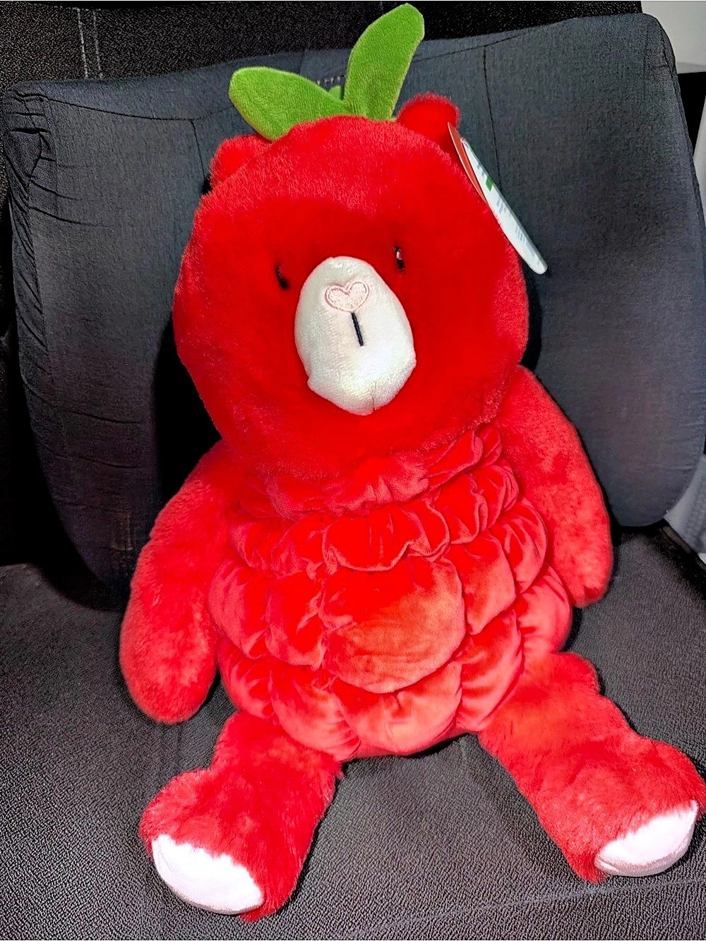 Gigglescape Red Strawberry Bear Plush 12” NWT